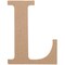 Essentials By Leisure Arts Wood Letter 'L', 8" – Wooden Alphabet Letters For Home Décor, Diy Craft Letters, And Personalized Projects – Unfinished Wooden Letters For Crafting